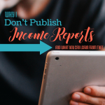 Why I don't Publish Income Reports via Blogging Successfully