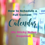 How to schedule a full content calendar. ForYourSuccessPodcast.com #46