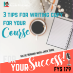 copywriting 3 tips for writing copy for your course