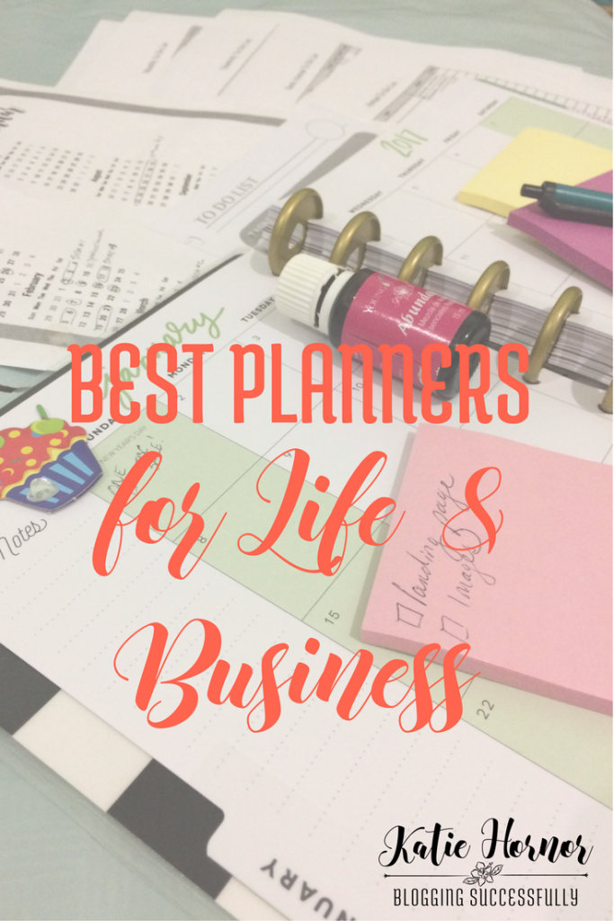 Best Planners for Life and Business via BloggingSuccessfully.com