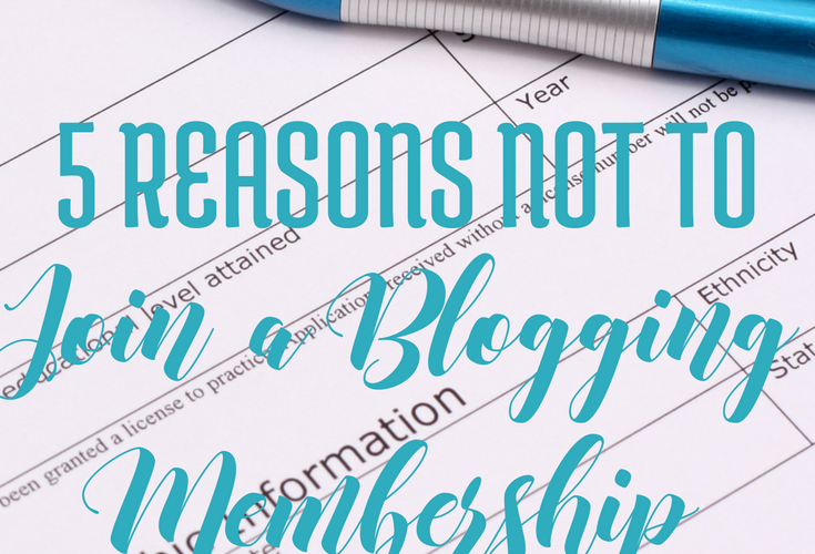 5 reasons not to join a blogging membership via handprintlegacy.com