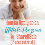 How to Apply to an Affiliate program In Shareasale via Blogging Successfully