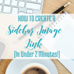 How to Create a Sidebar Image Link in under 2 minutes via handprintlegacy.com