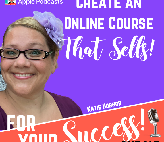online course creation katie hornor purple and orange background