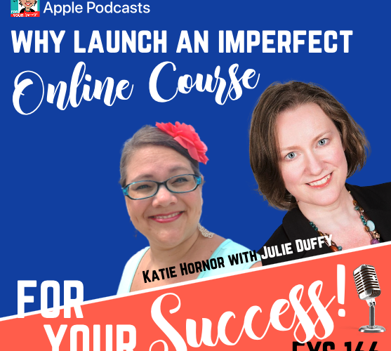 online course launch imperfect with Julie Duffy