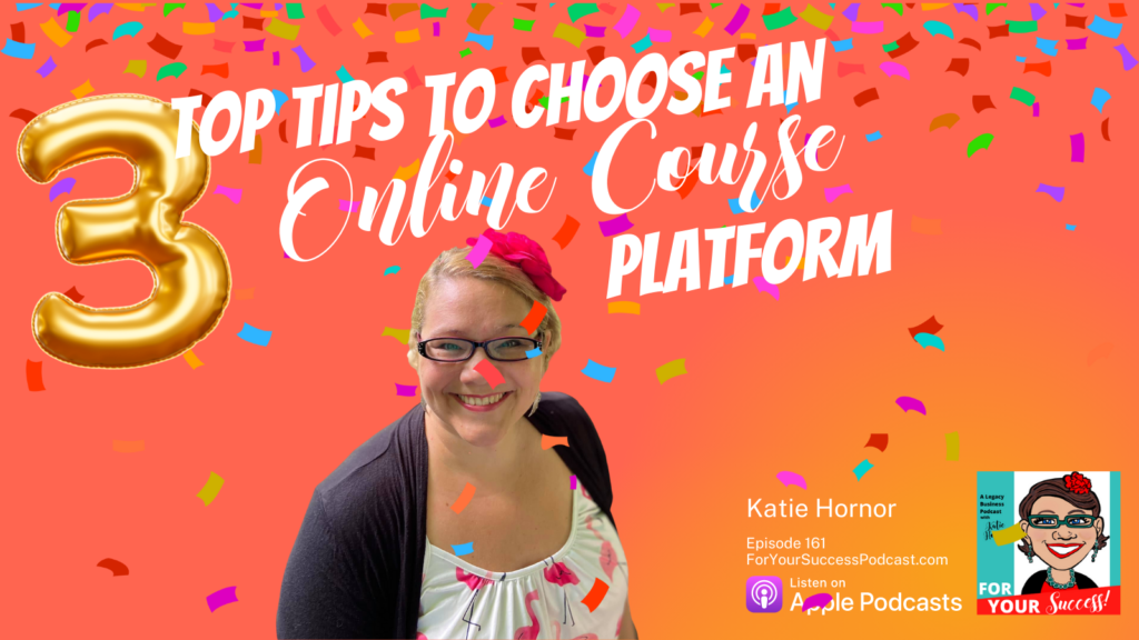 three tips for course creation platform confetti and pink background