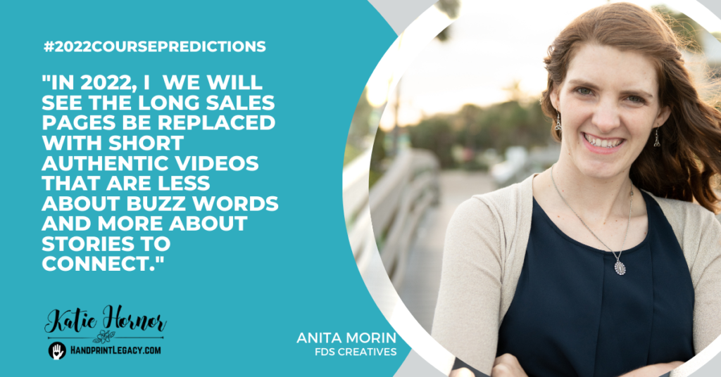 Anita Morin course predictions 2022