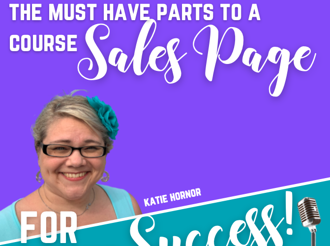 landing page sales page Katie Hornor